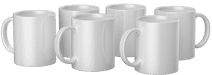 Cricut Tasse 440 Milliliter 6er-Pack (Weiß) Material für den Cricut Joy Schneideplotter