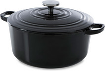 BK Bourgogne Bräter 24 cm Jet Black Ofenfesten Topf oder ofenfeste Pfanne