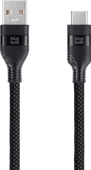 BlueBuilt USB-A-auf-USB-C-Kabel 1,5 m Nylon Schwarz 