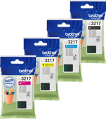 Brother LC-3217 Cartridge Combo Pack Cartridge for Brother MFC J printers