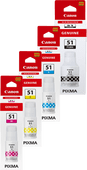 Canon GI-51 Tintenflaschen Multipack Patrone für Canon Pixma G Drucker