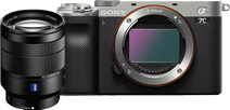 Sony A7C Silber + 24-70 mm f/4.0 Sony Vollformat-Systemkamera
