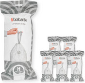 Brabantia Müllbeutel Code H - 50-60 Liter (120 Stück) Brabantia Müllbeutel oder Müllsack