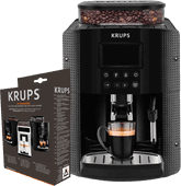 Krups EA8150 Schwarz + Wartungsset Kaffeevollautomat mit hohem Wartungsaufwand