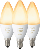 Philips Hue White Ambiance E14 3er-Pack Smart-Lampe mit E14-Fassung