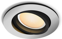 Philips Hue Milliskin Recessed Spot Light White Ambiance Round Aluminum Philips Hue recessed spot light