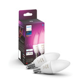 Philips Hue White & Color E14 Doppelpack Smart-Lampe mit E14-Fassung