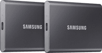 Samsung T7 Portable SSD 1TB Gray - Duo Pack Durable external SSD