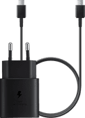 Samsung Super-Fast-Charging-Ladegerät 25 W + USB-C-Kabel 1 m Kunststoff Schwarz Samsung Galaxy A52/A52s Ladegerät