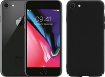 Refurbished iPhone 8 64 GB Space Grau + BlueBuilt Hard Case Backcover Schwarz Refurbished Handy