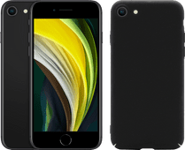 Refurbished iPhone SE 64 GB Schwarz + BlueBuilt Hard Case Backcover Schwarz Refurbished Handy