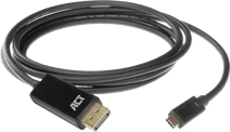 ACT USB-C-auf-DisplayPort-Kabel 2 Meter Kabeladapter für standardmäßige DisplayPort-Anschlüsse
