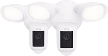 Ring Floodlight Cam Wired Pro Weiß Doppelpack Überwachungskamera mit Abonnement