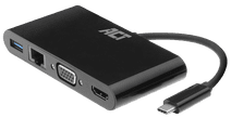 ACT USB-C to HDMI or VGA Multiport Adapter 4K with Ethernet USB-C to HDMI converter