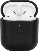 BlueBuilt Cover for AirPods Gen 1/2 Leather Black Case for earbuds