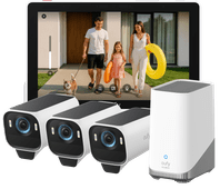 eufyCam S3 Pro 3-Pack + Smart Display E10 IP camera for NAS