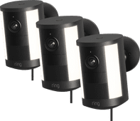 Ring Spotlight Camera 2. Generation Stecker Schwarz 3er-Pack Ring Set
