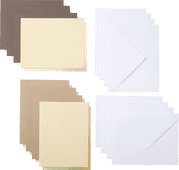 Cricut Cut-Away Cards Neutrals A2 (10,8 cm x 14 cm) 8er-Pack Material für Cricut Joy Extra