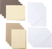 Cricut Cut-Away Cards Neutrals A2 (10.8x14cm) 8-pack Material for Cricut Joy cutting machine