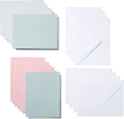 Cricut Cut-Away Cards Pastel A2 (10.8cm x 14cm) 8-pack Material for Cricut Explore Air 2 cutting machine