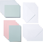 Cricut Cut-Away Cards Pastel A2 (10.8cm x 14cm) 8-pack Material for Cricut Maker cutting machine