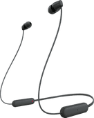 Sony WI-C100 Black Wireless and Bluetooth earbuds