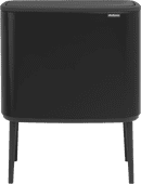 Brabantia Bo Touch Bin 11 + 23 Liter Matt Black Brabantia Bo Mülleimer