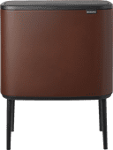 Brabantia Bo Touch Bin 11 + 23 Liter Mineral Cosy Brown Letzte Chance