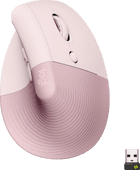 Logitech Lift Vertikale ergonomische Maus Rosa Bluetooth-Maus