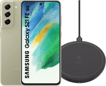 Samsung Galaxy S21 FE 128GB Grün 5G + Belkin Qi-Ladegerät 10W Samsung Smartphone aus 2022