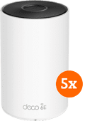 TP-Link Deco XE75 5-pack WiFi solution for working from home in a freestanding house