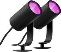 Philips Hue Lily Starterset White and Color Spießstrahler Doppelpack Philips Hue Lily