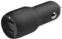 Belkin Car Charger with 2 USB Ports 12W iPhone car charger