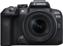 Canon EOS R10 + RF-S 18-150mm f/3.5-6.3 IS STM Kamera mit Sucher