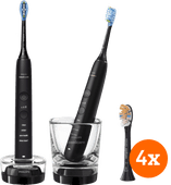 Philips DiamondClean 9000 HX9914/54 Duo Pack + Premium All-in-one (4 units) Electric toothbrush for healthy gums