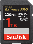 SanDisk SDXC Extreme Pro 1TB 200MB/s SD card