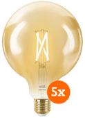 WiZ Smarte Filamentlampe Globe XL 5er-Pack - Warm- bis kaltweißes Licht - E27 Smart-Home-Lampe