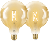 WiZ Smart-Filamentlampe Globe XL Doppelpack - Warm- bis kaltweißes Licht - E27 Smart-Home-Lampe