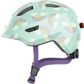 ABUS SMILEY 3.0 LED Blau M Fahrradhelm für Kinder