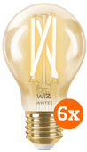 WiZ Smart Filament Light Standard Gold 6-pack - Warm to Cool White Light - E27 WiZ LED light