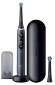 Oral-B iO Series 8n Schwarz mit extra Aufsteckbürste Elektrische Zahnbürste mit Drucksensor