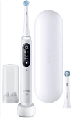 iO Series 6N Weiß + extra iO Gentle Care Aufsteckbürste Oral-B elektrische Zahnbürste für eine gründliche Reinigung