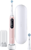 Oral-B iO Series 6N Hellrosa + extra iO Gentle Care Aufsteckbürste Elektrische Zahnbürste mit Drucksensor