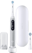 iO Series 6N Grau + extra iO Gentle Care Aufsteckbürste Elektrische Zahnbürste für weißere Zähne