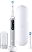 iO Series 6N Grau + extra iO Gentle Care Aufsteckbürste Oral-B elektrische Zahnbürste für eine gründliche Reinigung