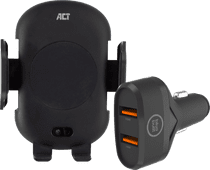 ACT Phone Mount Car Air Vent/Dashboard with Wireless Charging + Charger 18W Phone mount for cars