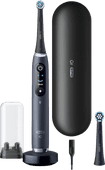 Oral-B iO 9N Schwarz mit zusätzlicher Aufsteckbürste Elektrische Zahnbürste für weißere Zähne