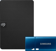 Seagate Expansion Portable 1 TB + Samsung USB-C Flash Drive 64 GB 