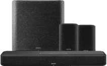 Denon Home Soundbar 550 + Home 150 Doppelpack + Subwoofer Lautsprecher-Set mit Bedienung über App