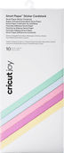 Cricut Joy Smart Sticker Cardstock 14 cm x 33 cm Pastel 10erPack Material fürSchneideplotter